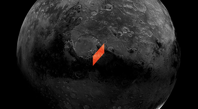 New microsoft brand logo redux overlaid on the moon, baby!